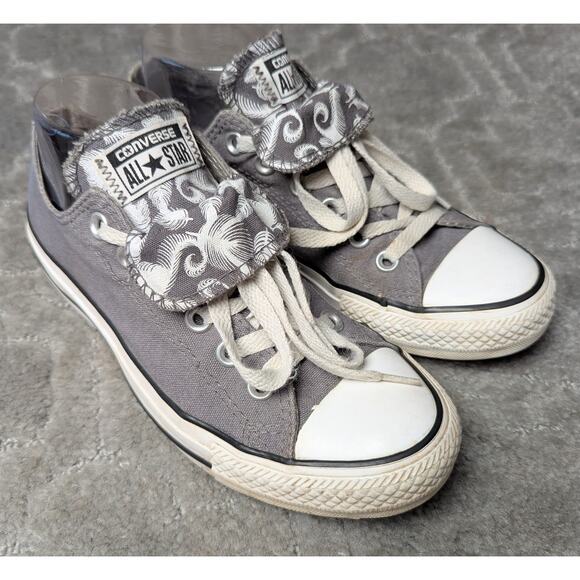 Converse Sneakers WOMENS 7 CTAS Double Tongue 546422F Gray Casual Shoes Skater - Picture 1 of 12